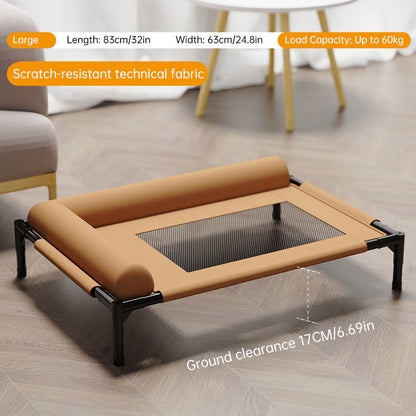 Elevated Raised Outdoor Cooling Mesh Dog Bed | sunbathing bed for Summer