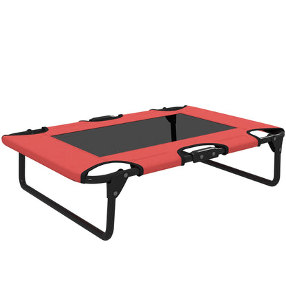 Elevated Outdoor Foldable Cooling Dog Bed | Breathable Mat | Steel frame dog bed