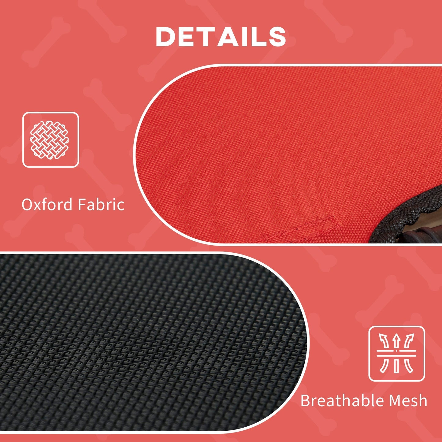 Elevated Cooling Outdoor Foldable Dog cot Bed | Steel frame | UV Protection | Canopy Shade